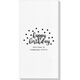 Confetti Dots Happy Birthday Deville Guest Towels Image 2 of 4